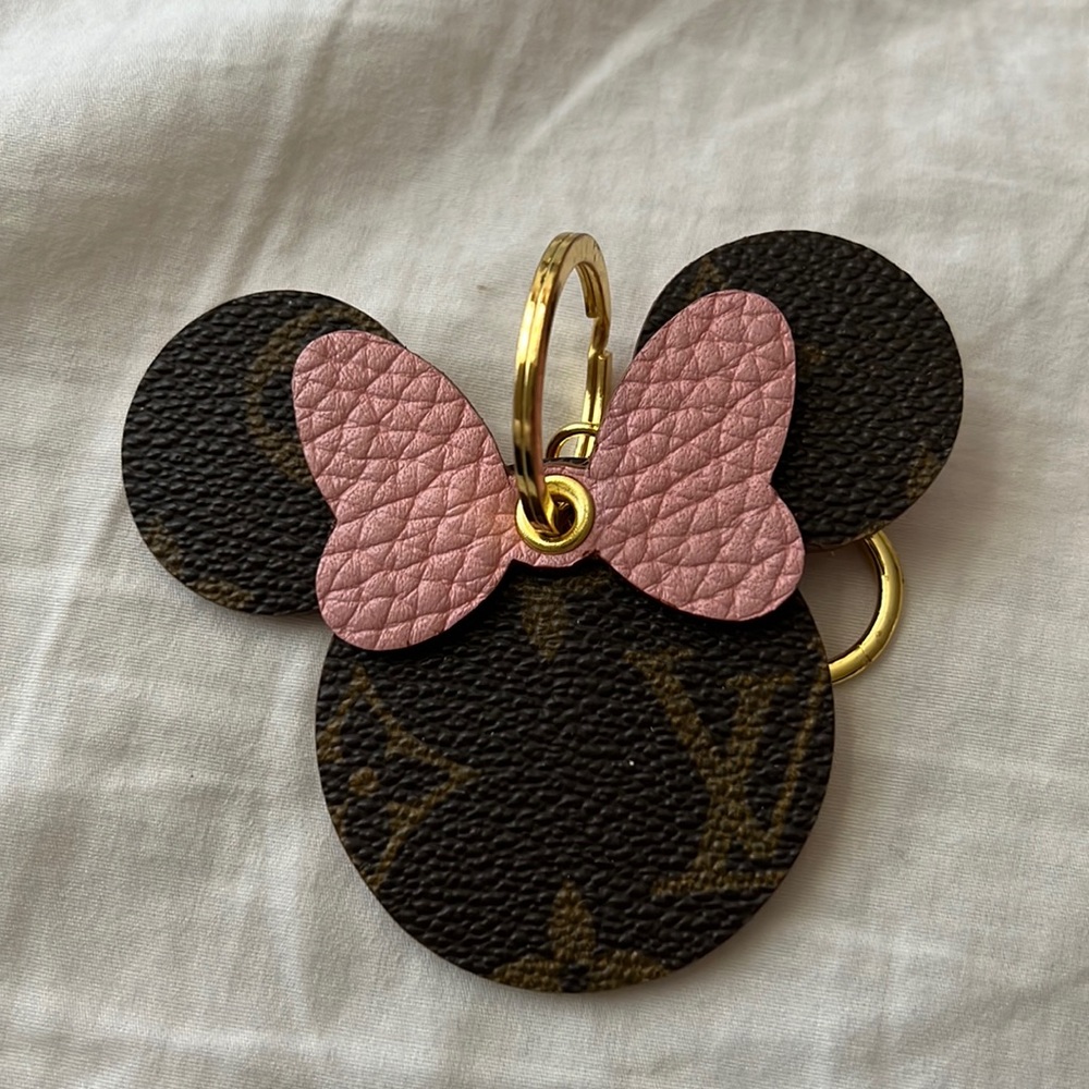 LV Minnie Mouse key charm